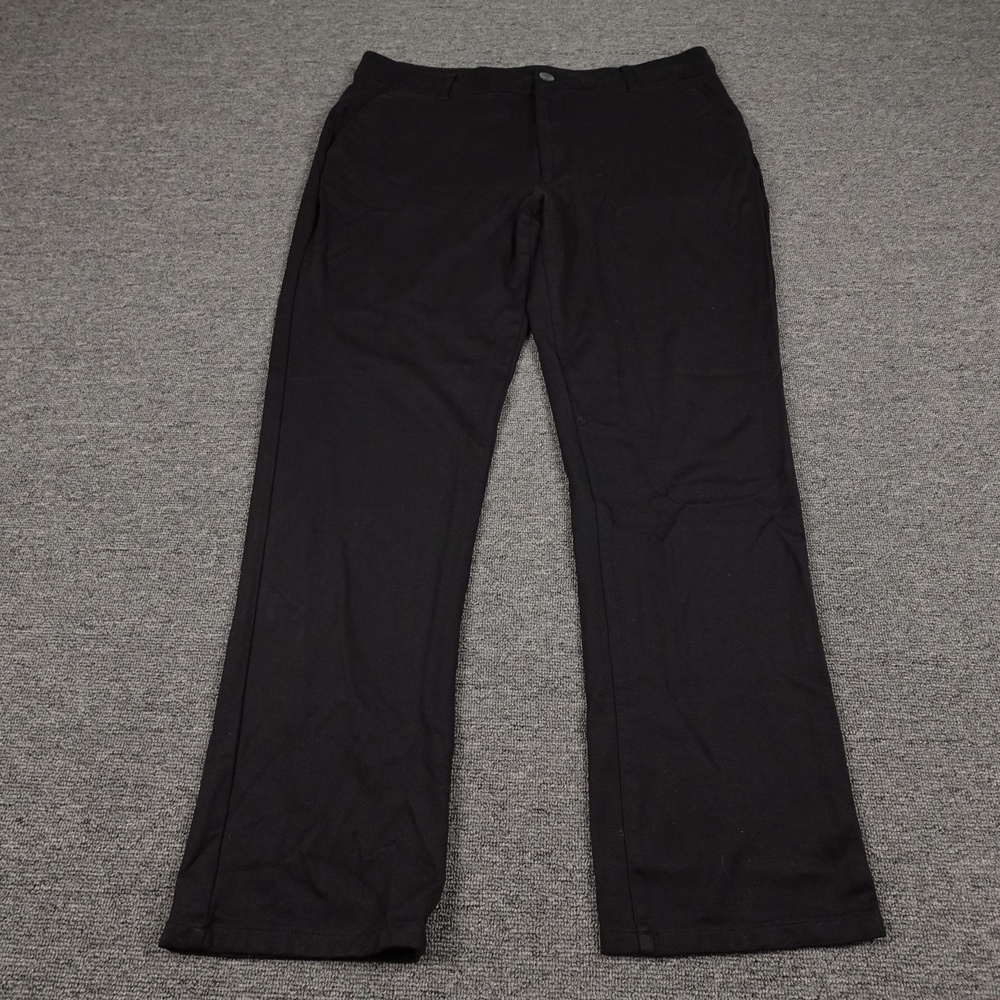 True Classic Pants Mens 34x29 Black Ponte Chino Stretch Straight Leg Casual